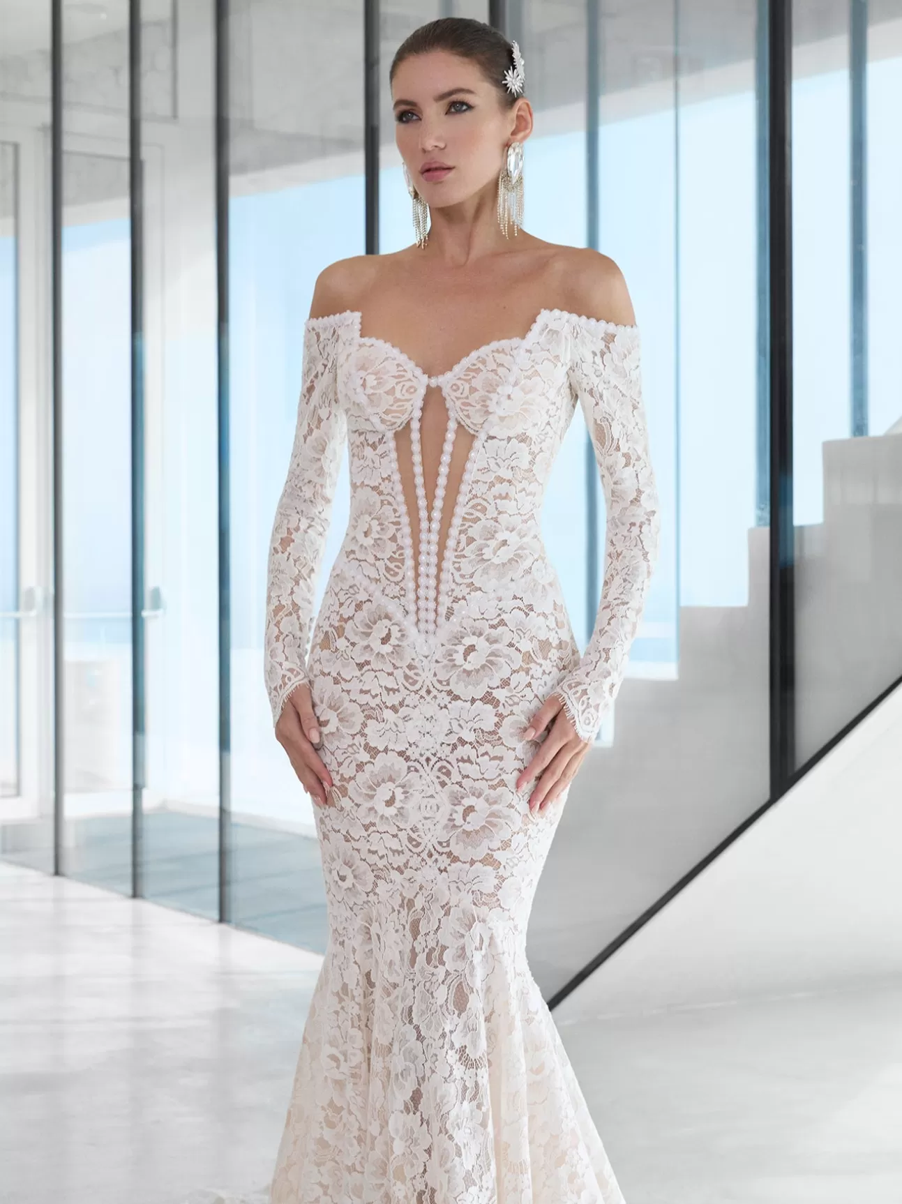 GALIA LAHAV Robe de Mariée Baronne Souveraine - Édition Exclusive Dentelle Royale & Silhouette Sculptée