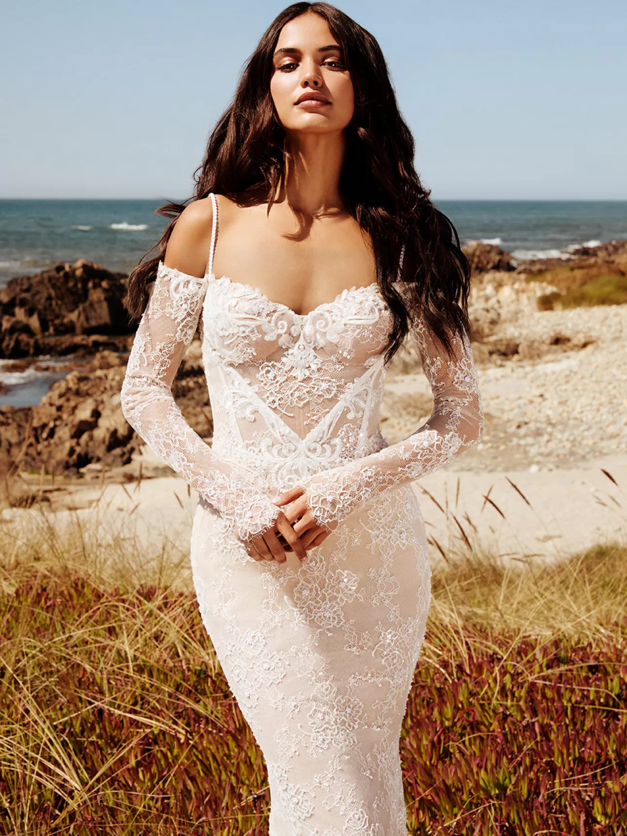 Robe de Mariée Élégance Cosmique GALIA LAHAV | Collection Exclusive pour une Silhouette Radieuse