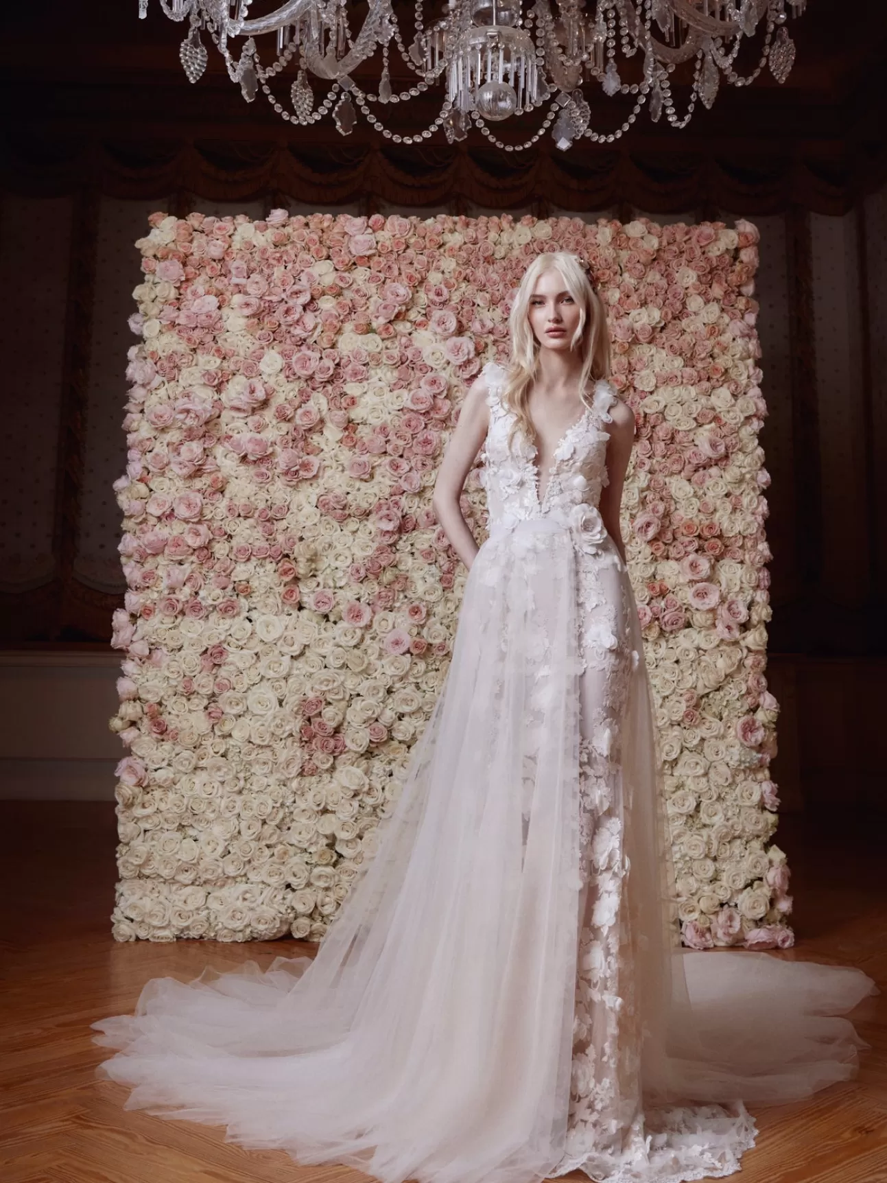 Robe de Mariée GALIA LAHAV « Pêche Dorée » - Collection Printanière en Édition Limitée