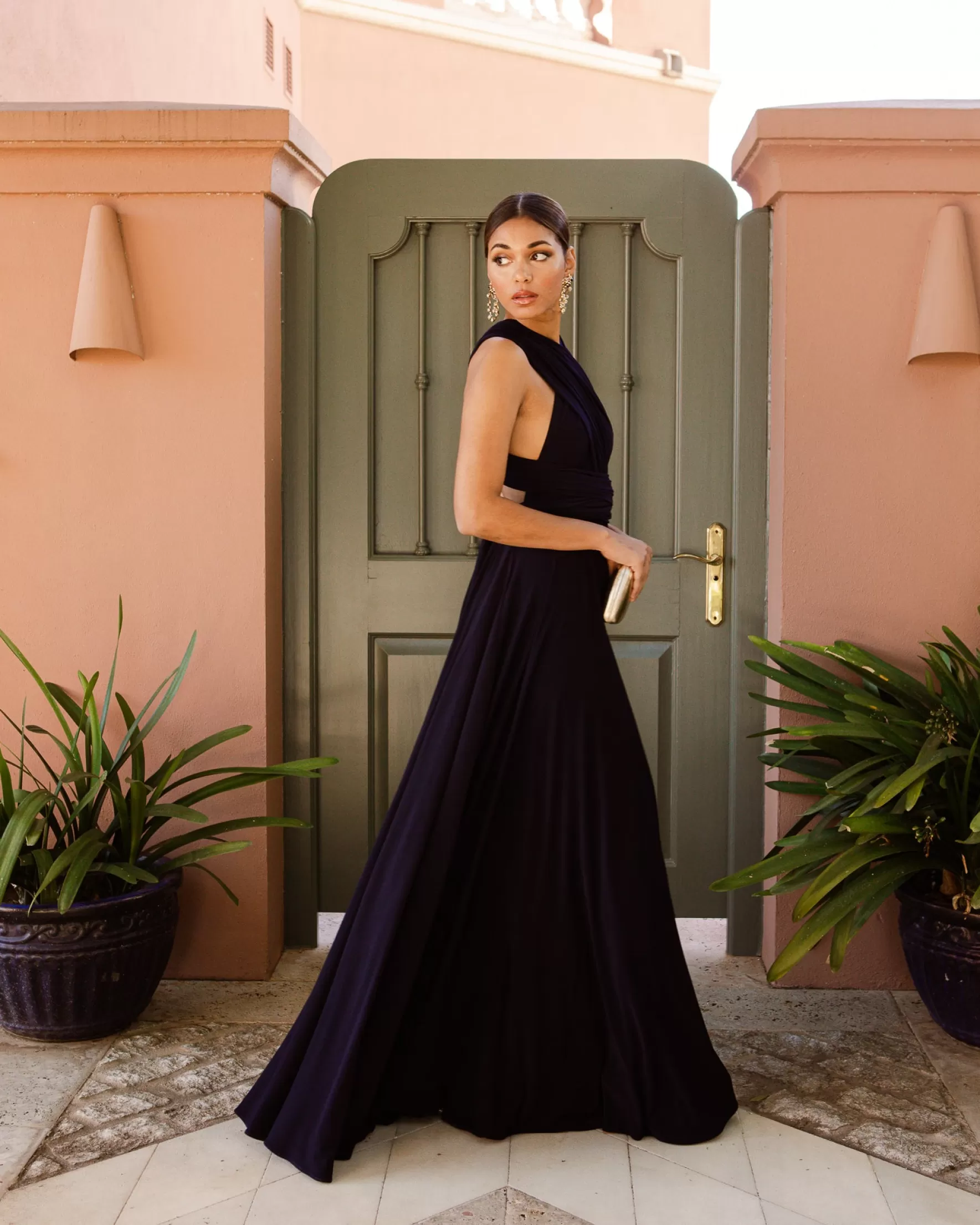 Miphai Robe Polyvalente Aphrodite Bleu Marine - Style Élégant à Prix Doux